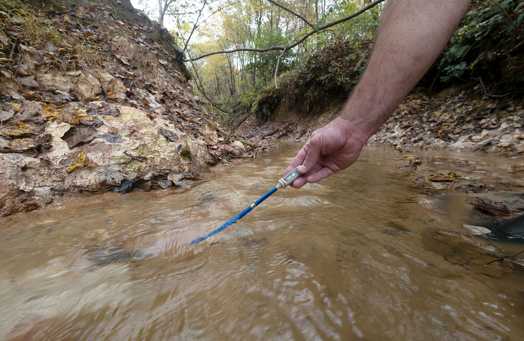 Checking stream temperature